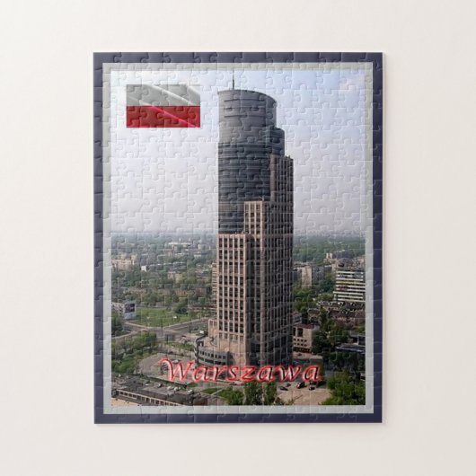 Warschau - Trade Tower - Polen - Legpuzzel (Verticaal)