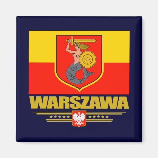 Warschau (Warschau) Polen Magneet (Voorkant)