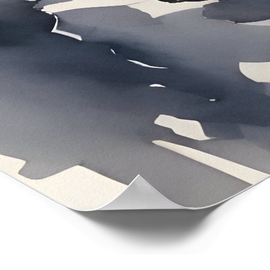 Warschau waterverf kunst poster (Hoek)