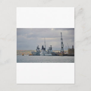 Warschepen in Portsmouth Briefkaart