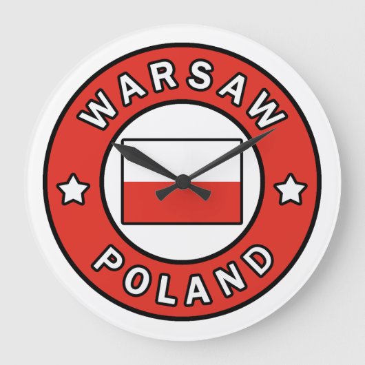 Warshau Polen Grote Klok (Voorkant)