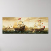 Warships - Cornelis Verbeeck Fine Art Poster (Voorkant)