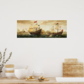 Warships - Cornelis Verbeeck Fine Art Poster (Keuken)