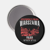 Warszawa Magneet (Voorkant / Achterkant)