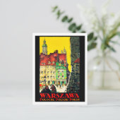 Warszawa - Polen Briefkaart (Staand voorkant)