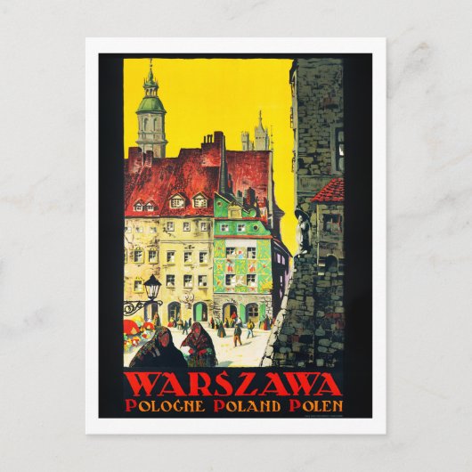 Warszawa - Polen Briefkaart (Voorkant)