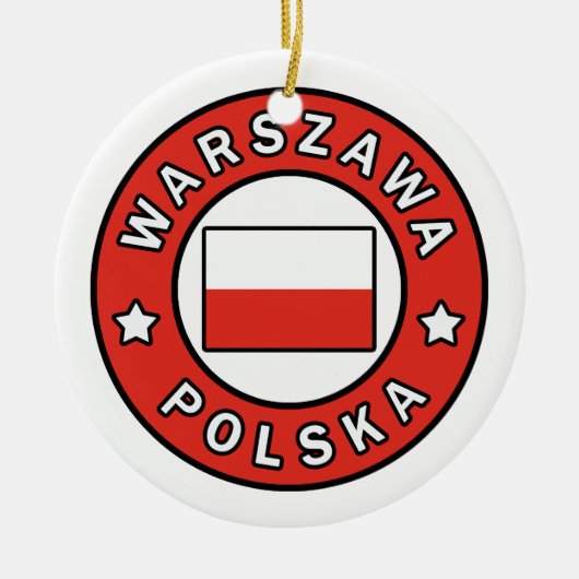 Warszawa Polska Keramisch Ornament (Voorkant)
