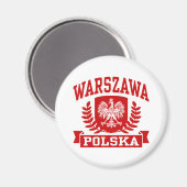 Warszawa Polska Magneet (Voorkant / Achterkant)