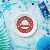 Warszawa Polska Papieren Bordje (Feest)