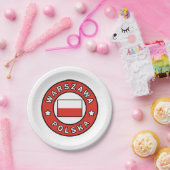 Warszawa Polska Papieren Bordje (Feest)