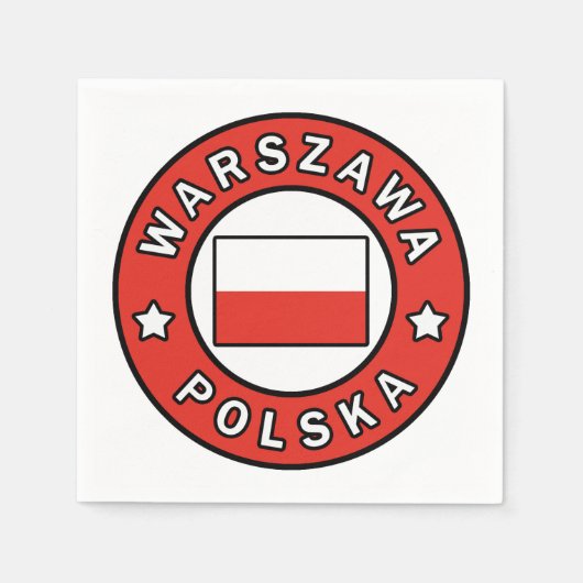 Warszawa Polska Servet (Voorkant)
