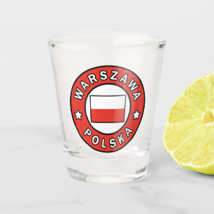 Warszawa Polska Shot Glas