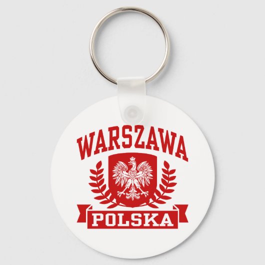 Warszawa Polska Sleutelhanger (Voorkant)