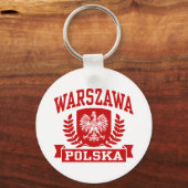 Warszawa Polska Sleutelhanger (Voorkant)