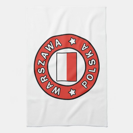 Warszawa Polska Theedoek (Verticaal)