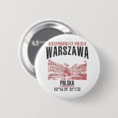 Warszawa Ronde Button 5,7 Cm (Voorkant /achterkant)