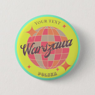 Warszawa Warschau polska Polen decoratie Ronde Button 5,7 Cm