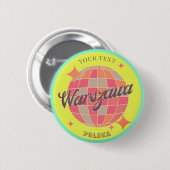 Warszawa Warschau polska Polen decoratie Ronde Button 5,7 Cm (Voorkant /achterkant)