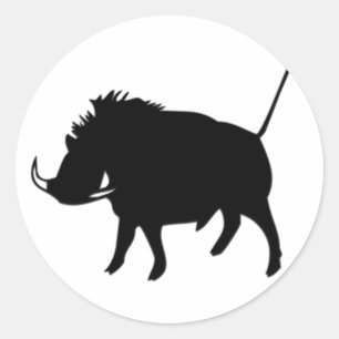 Wart Hog Ronde Sticker