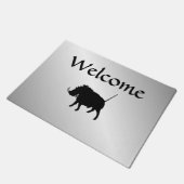 Wart Hog Silver Deurmat (Schuin)
