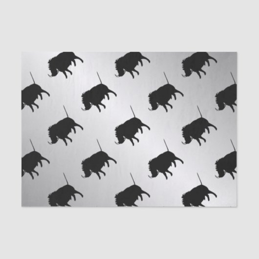 Wart Hog Silver Tissuepapier (Voorkant)