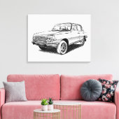 Wartburg 353  canvas afdruk (Insitu (Woonkamer))