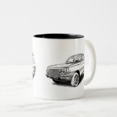 Wartburg 353 Oost-Bloc Tweekleurige Koffiemok (Voorkant rechts)