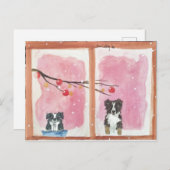 Warten auf den Weihnachtsmann Briefkaart (Voorkant / Achterkant)