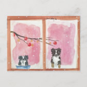 Warten auf den Weihnachtsmann Briefkaart (Voorkant)