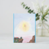 Wartercolor fantastische wereld een geweldig sproo briefkaart (Staand voorkant)