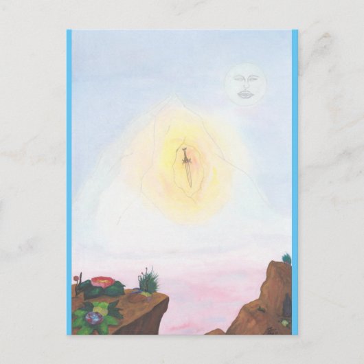 Wartercolor fantastische wereld een geweldig sproo briefkaart (Voorkant)