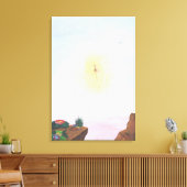 Wartercolor fantastische wereld een geweldig sproo canvas afdruk (Insitu (Woonkamer))