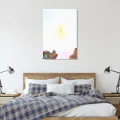 Wartercolor fantastische wereld een geweldig sproo canvas afdruk (Insitu (Slaapkamer))