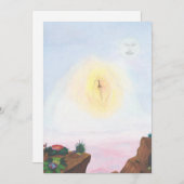 Wartercolor fantastische wereld een geweldig sproo kaart (Voorkant / Achterkant)