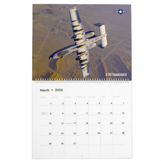 WARTHOG - A-10C Thunderbolt II Kalender (Mar 2026)
