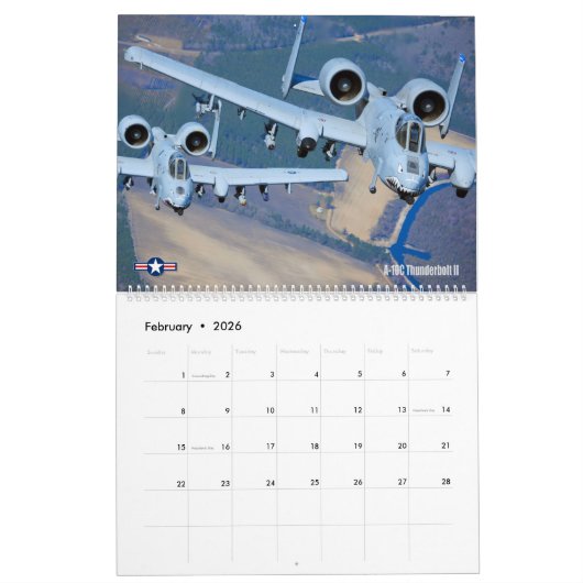 WARTHOG - A-10C Thunderbolt II Kalender (Feb 2026)