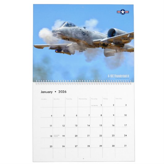 WARTHOG - A-10C Thunderbolt II Kalender (Jan 2026)