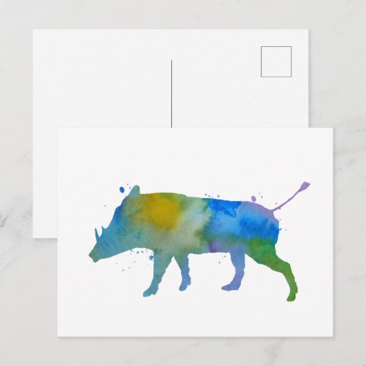 Warthog Briefkaart (Voorkant / Achterkant)