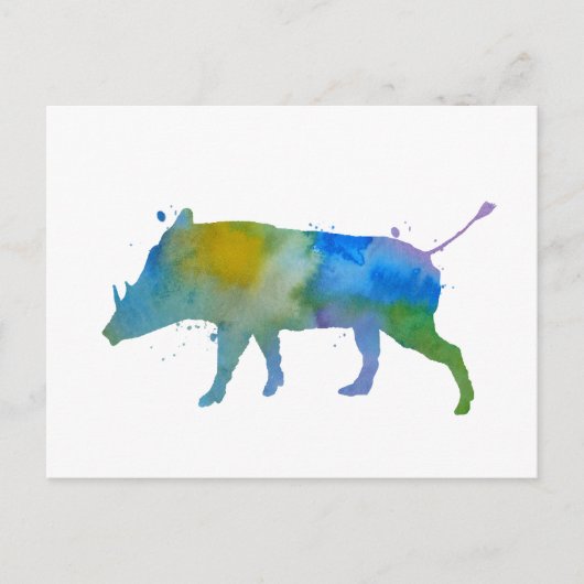Warthog Briefkaart (Voorkant)