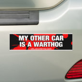 Warthog Bumpersticker (Op auto)