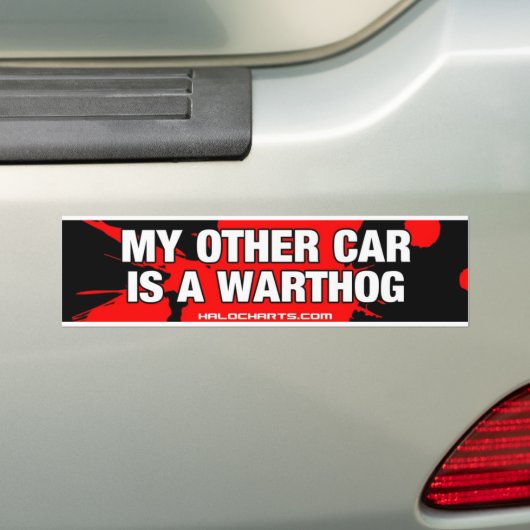 Warthog Bumpersticker (Op auto)