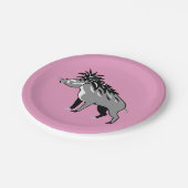 Warthog - Cool pink WARTY PIG - Dierenvriend - Papieren Bordje (Gekanteld)