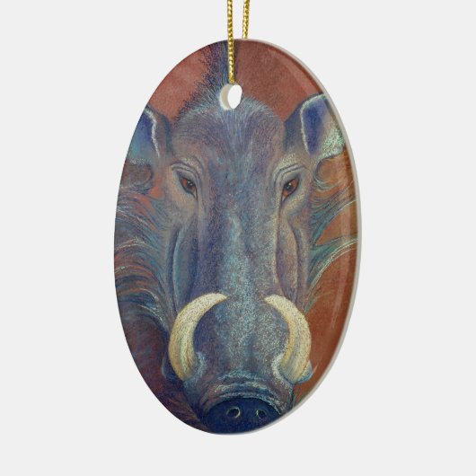 Warthog Keramisch Ornament (Links)