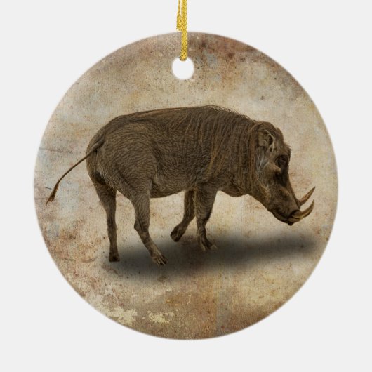 WARTHOG KERAMISCH ORNAMENT (Achterkant)