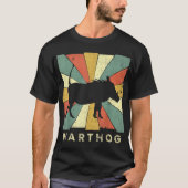 Warthog Lover Retro Style Animal T-shirt (Voorkant)