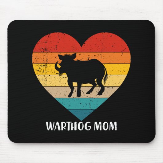 Warthog Moeder Moederdag Dierenvriend Muismat (Voorkant)