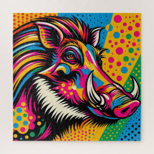 Warthog Pop Art 600 Stuk Puzzel