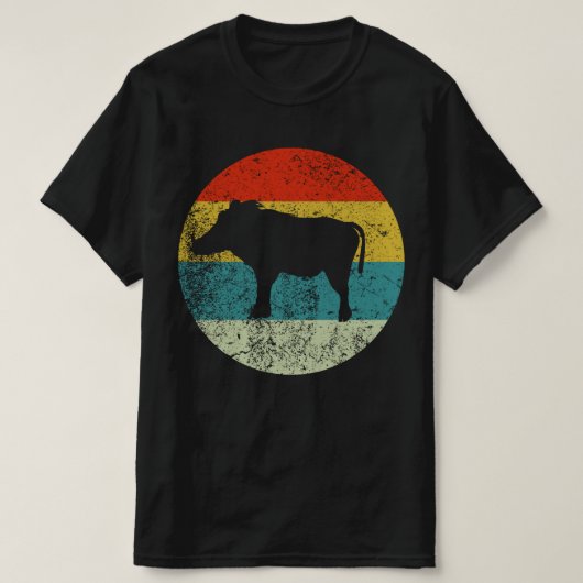 Warthog retro silhouet 70s t-shirt (Design voorkant)