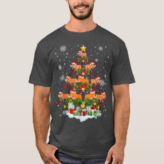 Warthog Santa Xmas Boom verlicht het wild Ugly Chr T-shirt