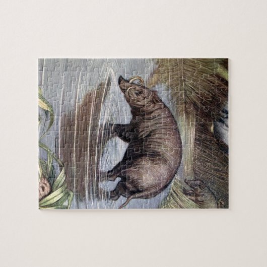 Warthog van Louis Sargent,  wilde dieren Legpuzzel (Horizontaal)